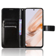 Откидной чехол для Xiaomi Redmi 13, Crazy Horse Wallet, чёрный