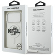 Чехол Karl Lagerfeld IML Glitter Karl and Choupette MagSafe для iPhone 17 Pro