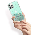 Чехол до iPhone 13 Pro, Glittery, зелёный