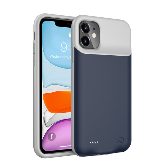Чехол с батареей 6500mAh до iPhone 11, Blue