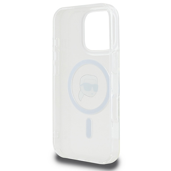 Чехол Karl Lagerfeld IML Metal Karl Head MagSafe для iPhone 16 Pro Max