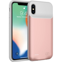 Чохол з батареєю 5200mAh до iPhone X/XS, Rose Gold
