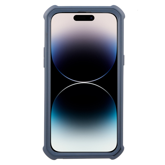 Броньований чохол для iPhone 14 Pro Max, Dexnor Full Body, темно-синій