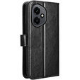 Футляр з клапаном для Honor 400 5G, Crazy Horse Wallet, чорний