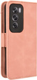 Откидной чехол для Oppo Reno 12 Pro, Card Slot, розовый