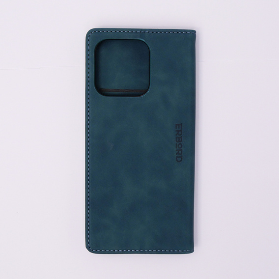 Чехол для Xiaomi Redmi 12C, ERBORD Vintage, бумажник с клапаном, синий