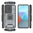 Чехол для Xiaomi Redmi Note 13 Pro 5G, KickStand Camera Lens, серый