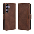 Откидной чехол для Samsung Galaxy S25 FE, Card Slot, коричневый