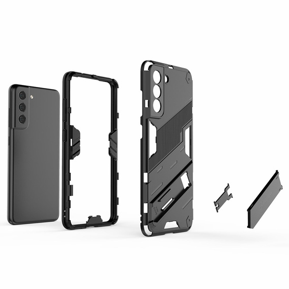 Чехол для Samsung Galaxy S21 FE, Military kickstand, синий