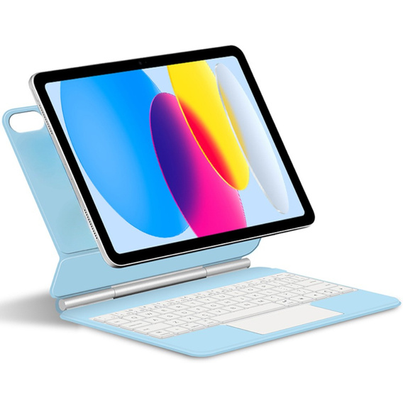 Чехол-клавиатура для iPad 10.9" 2022 (10 gen.) / iPad 11" 2025 A16 (11 gen.), Magnetic Keyboard Touchpad, синий