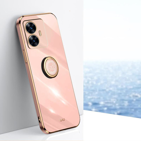 Чехол до Realme C55, Electro Ring, розовый rose gold