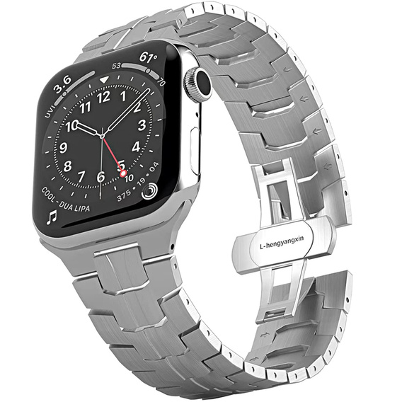   Браслет Stainless Segments до Apple Watch 7/6/5/4/SE/3/2/1 45/44/42mm, Silver
