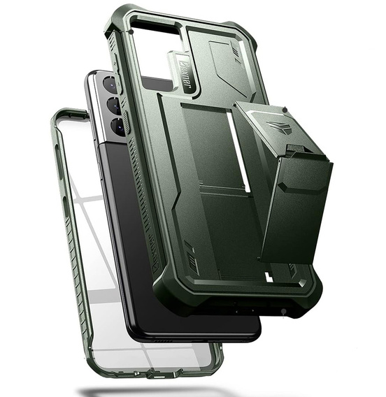 Бронированный чехол для Samsung Galaxy S21, Dexnor Full Body, зелёный