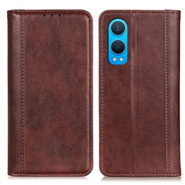 Чохол-фліп для OnePlus Nord CE4 Lite, Split Leather, коричневий