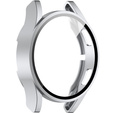 Силиконовый футляр со встроенным защитным стеклом до Samsung Galaxy Watch4 40mm, Silver