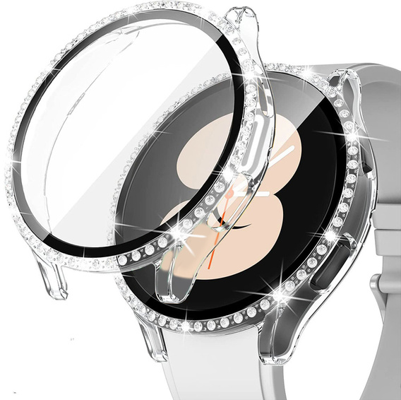 2в1 чохол та захисне скло для годинника Samsung Galaxy Watch 5 44mm, Clear