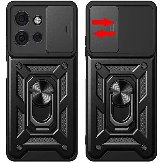 Чехол NOX Camera Slide Motorola Edge 50 Neo / Motorola ThinkPhone 25, CamShield Slide, чёрный