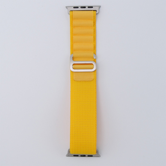 Нейлоновый ремешок для Apple Watch 1/2/3/4/5/6/7/8/SE/ULTRA 42/44/45/49 мм,  жёлтая