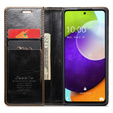 Флип-кейс CASEME для Samsung Galaxy A52/A52s, Waxy Textured, кофе