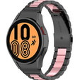 Браслет Stainless для  Samsung Galaxy Watch 4 / 4 Classic - Black/Pink