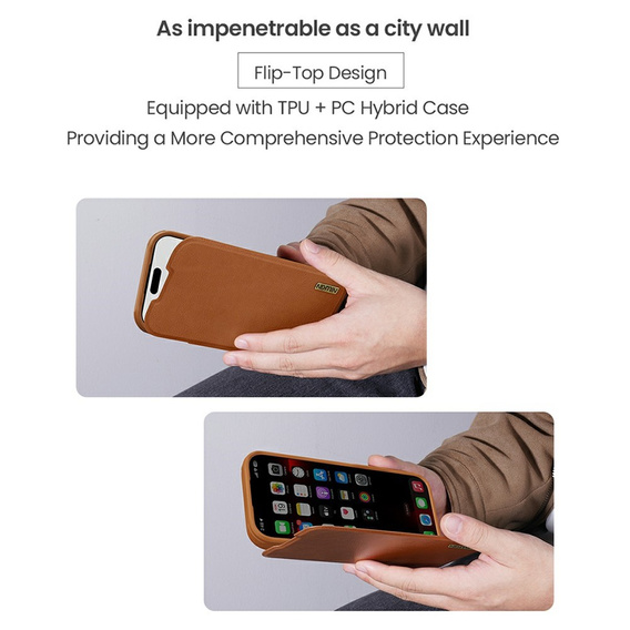 Чохол з клапаном NILLKIN CamShield Qin Pro для iPhone 17