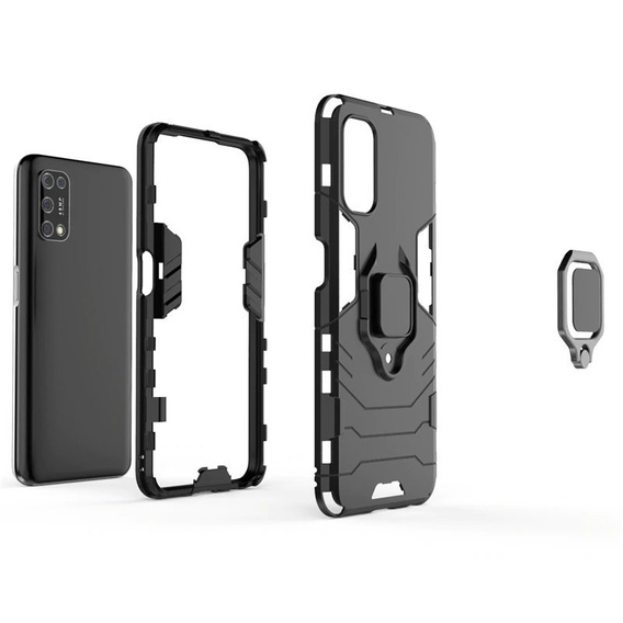 Чoхол до Realme 7 5G, Kickstand Ring, чорний