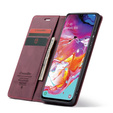 Чехол CASEME для Samsung Galaxy A70, Leather Wallet Case, бордовый