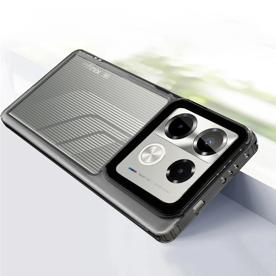 Чoхол до Infinix Note 40 Pro Plus, Fusion Hybrid, прозорий / чорний