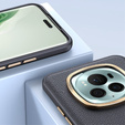 Кожаный чехол для Honor Magic 6 Pro 5G, leather hybrid, чёрный