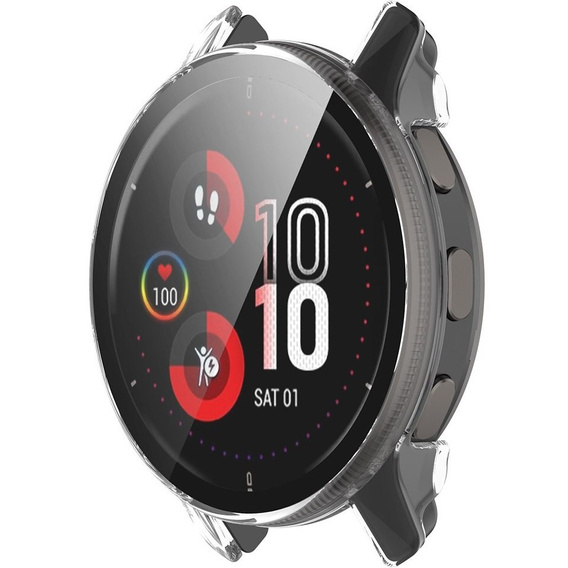 2в1 чехол и защитное стекло для часов Garmin Venu 2 Plus, Clear