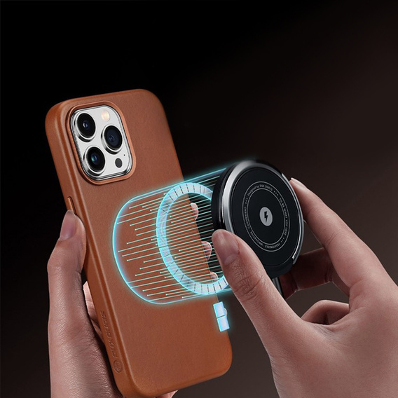 Чoхол до iPhone 14 Pro Max, Dux Ducis Max Naples, коричневий