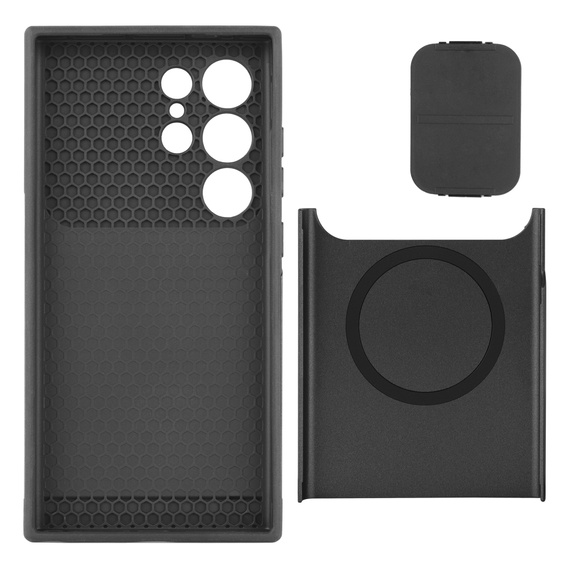 Чехол до Samsung Galaxy S24 Ultra, ERBORD MagProtect Slide Camera, чёрный