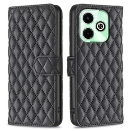 Откидной чехол для Infinix Hot 40i, Wallet, BINFEN COLOR, чёрный