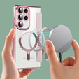 Чохол-книжка для Samsung Galaxy S23 Ultra, RFID Wallet MagSafe CamShield, рожевий