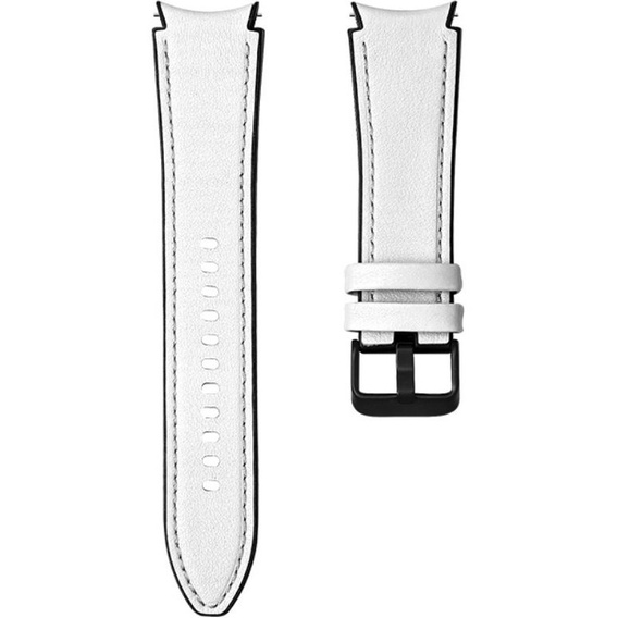 Шкіряний ремінець для годинника Samsung Galaxy Watch 4 / 5 40/42/44/46/45MM PRO, White