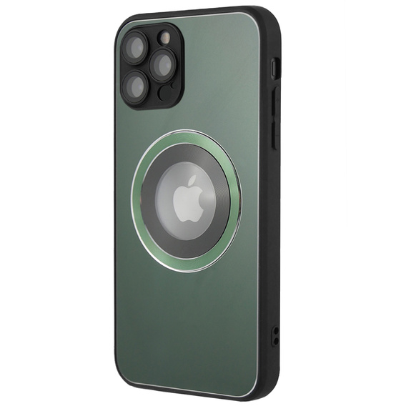 Чехол до MagSafe до iPhone 12 Pro, Hole for Apple Logo, зелёный