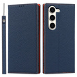 Кожаный чехол для Samsung Galaxy S23, ERBORD Grain Leather, темно-синий