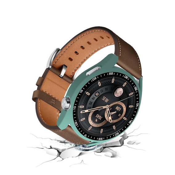 2в1 чохол та захисне скло для годинника Huawei Watch GT 3 46mm, зелений