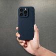 ERBORD Чехол Silicone Mag Cover для iPhone 15 Pro Max, титаново-синий