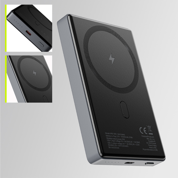 Allity APB-300 – Power Bank 10000 мАг з бездротовою зарядкою