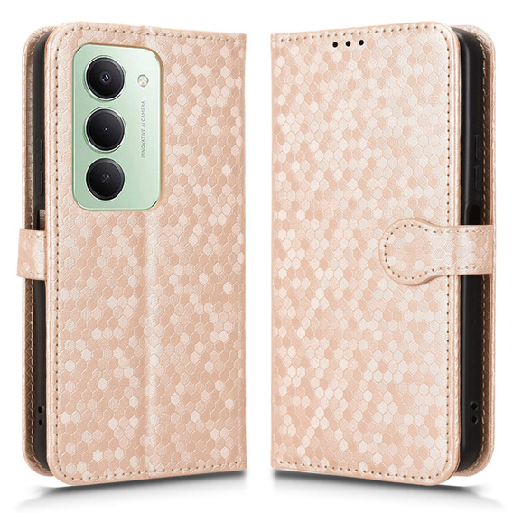 Чохол-фліп для Xiaomi Redmi Note 14 4G, Wallet Rhombus, чорний