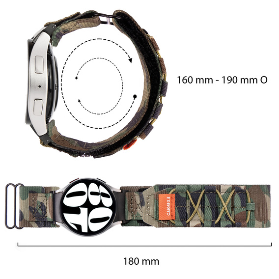 Нейлоновый ремешок ERBORD Runner для Samsung Galaxy Watch 4/5/6/7