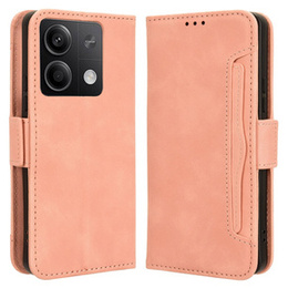 Откидной чехол для Xiaomi Redmi Note 13 5G, Card Slot, розовый