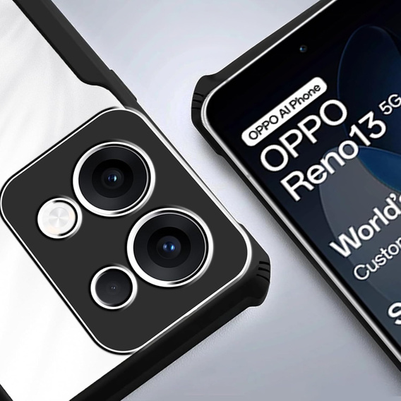 Чoхол до Oppo Reno 13, AntiDrop Hybrid, чорний