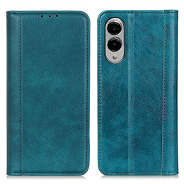 Чохол-фліп для Samsung Galaxy S25 Edge, Split Leather, зелений