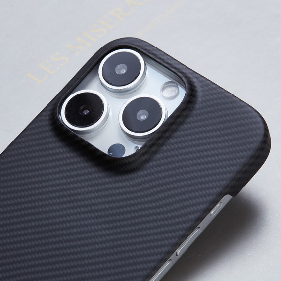 Чехол для iPhone 16 Pro Max, Aramid Fiber Cover, чёрный