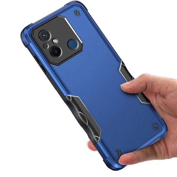 Бронированный чехол для Xiaomi Redmi 12C, Dual-Layer, темно-синий
