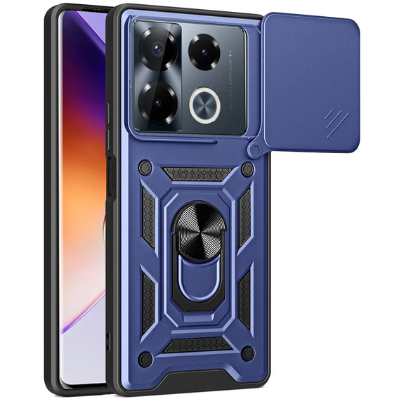 Чехол NOX Camera Slide Infinix Note 40 Pro Plus, CamShield Slide, синий