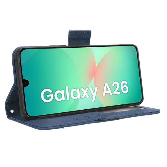 Футляр з клапаном для Samsung Galaxy A26, Card Slot, темно-синій