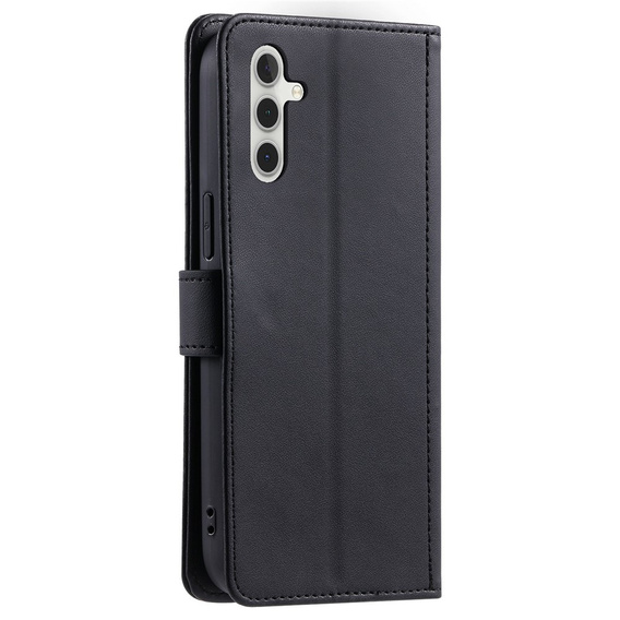 Чохол-сумка для Samsung Galaxy S25 FE, Rhombus Crossbody Leather, чорний